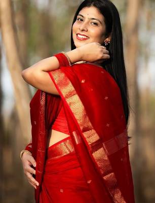 Zari silk blend kanjeevaram saree 3