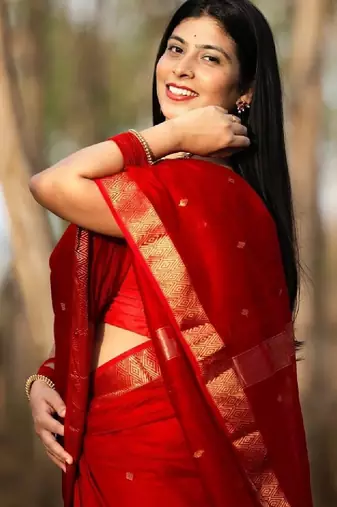 Zari silk blend kanjeevaram saree