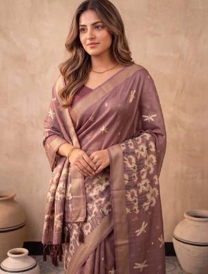 Floral silk blend designer kanjeevaram saree 2