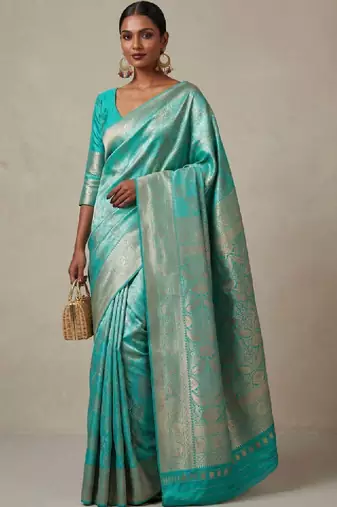 Woven design zari art silk handloom kanjeevaram saree