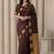 Ethnic motifs zari silk blend heavy work kanjeevaram saree