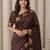 Ethnic motifs zari silk blend heavy work kanjeevaram saree
