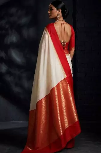 Zari art silk kanjeevaram saree