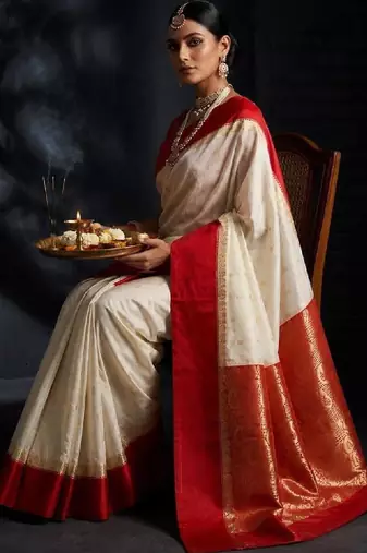 Zari art silk kanjeevaram saree