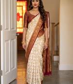 Woven design zari art silk designer kanjeevaram saree