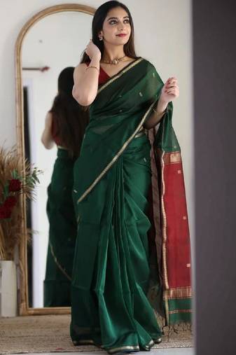 Silk blend kanjeevaram saree