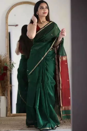 Silk blend kanjeevaram saree