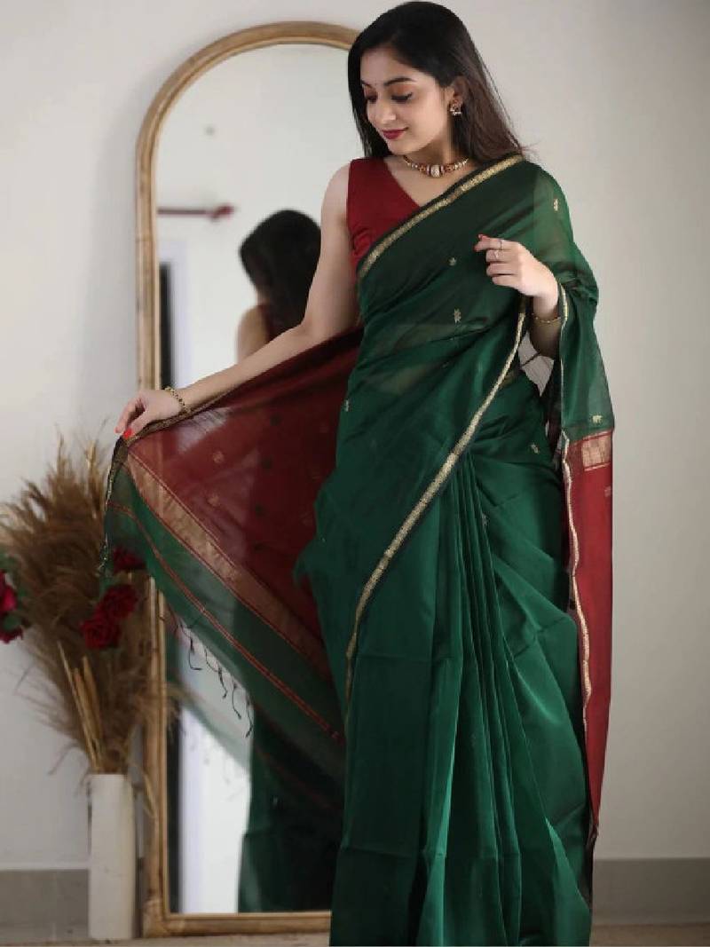 Silk blend kanjeevaram saree