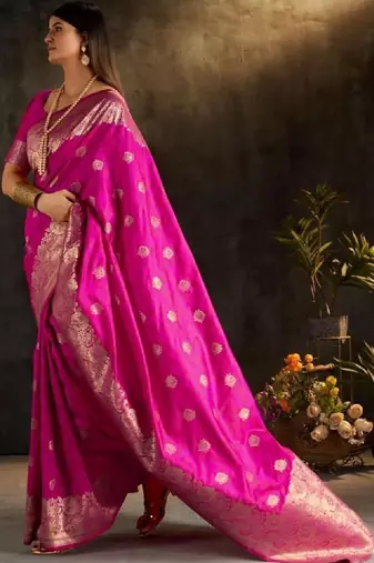 Woven design zari silk blend designer kanjeevaram saree