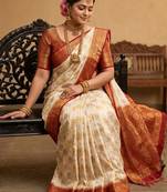 Woven design zari art silk designer kanjeevaram saree