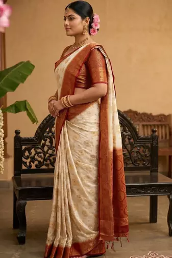 Woven design zari art silk designer kanjeevaram saree