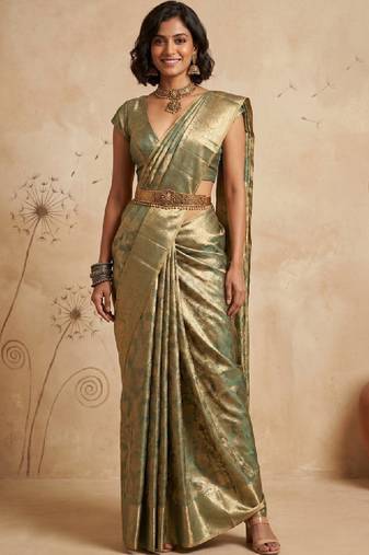 Woven design zari art silk handloom kanjeevaram saree
