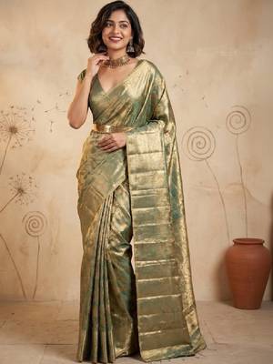 Woven design zari art silk handloom kanjeevaram saree 4