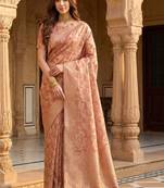 Woven design zari silk blend designer kanjeevaram saree