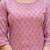 Pink floral printed pure cotton kurta set for women