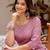 Pink floral printed pure cotton kurta set for women