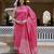 Pink floral printed pure cotton kurta set for women