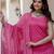 Pink floral printed pure cotton kurta set for women