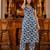 Blue floral printed pure cotton kurta set for women
