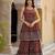 Maroon floral printed pure cotton kurta set for women