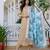 Beige floral printed pure cotton kurta set for women