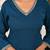 Teal blue solid viscose rayon kurta set for women