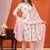 White floral printed pure cotton kurta set for women