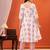 White floral printed pure cotton kurta set for women