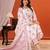 White floral printed pure cotton kurta set for women
