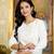 White floral printed pure cotton kurta set for women