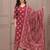 Maroon floral printed pure cotton kurta set for women