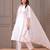 White solid pure cotton kurta set for women