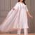White solid pure cotton kurta set for women