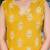 Yellow floral printed pure cotton kurta set for women