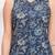 Blue floral printed pure cotton kurta set for women