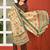 Brown solid polyester kurta set for women