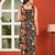 Black floral printed pure cotton kurta set for women