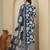 Blue floral printed pure cotton kurta set for women