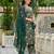 Green floral printed pure cotton kurta set for women