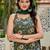 Green floral printed pure cotton kurta set for women