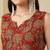 Maroon floral printed pure cotton kurta set for women