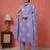 Purple floral printed pure cotton kurta set for women