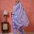 Purple floral printed pure cotton kurta set for women
