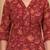 Maroon floral printed pure cotton kurta set for women