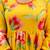 Yellow floral printed pure cotton kurta set for women