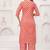 Pink floral printed pure cotton kurta set for women