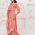 Pink floral printed pure cotton kurta set for women