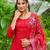 Maroon solid pure cotton kurta set for women