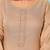 Beige solid pure cotton kurta set for women