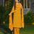 Yellow floral printed pure cotton kurta set for women